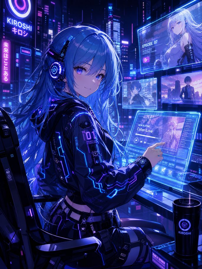 妻社动漫-赛博少女AI觉醒 · 动漫演示
